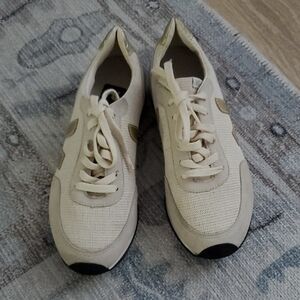Veja Neutral Cream Gold Sneakers Sz8